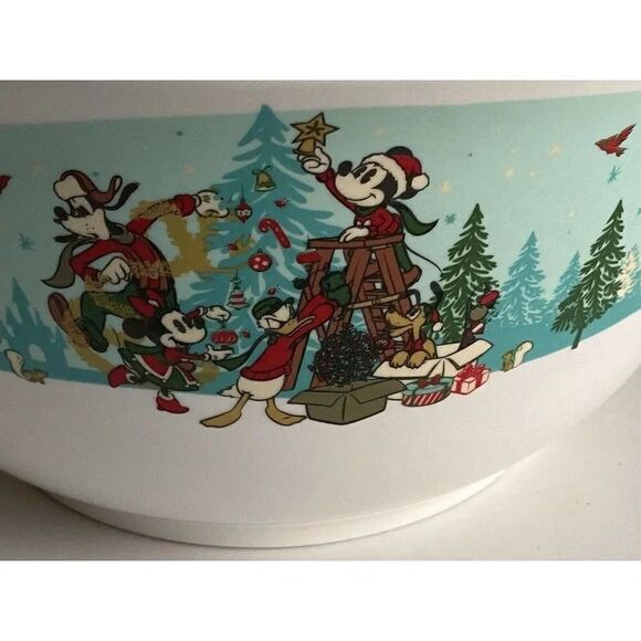 Set Of 3 DISNEY PARKS MICKEY & FRIENDS CHRISTMAS NESTING MIXING BOWLS NEW - Picture 8 of 12
